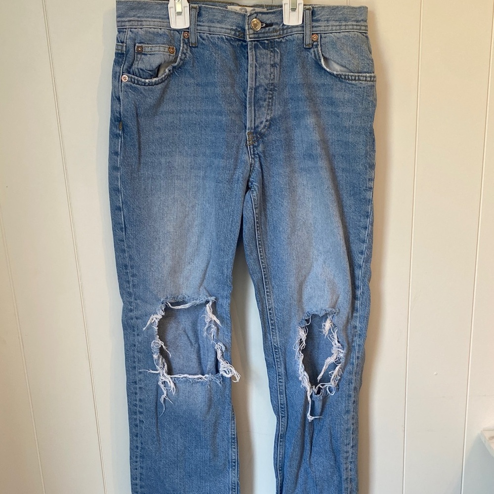 We The Free Faded Blue Denim Jeans